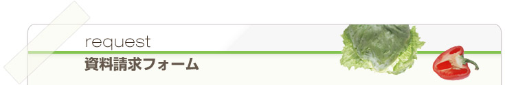 資料請求フォーム